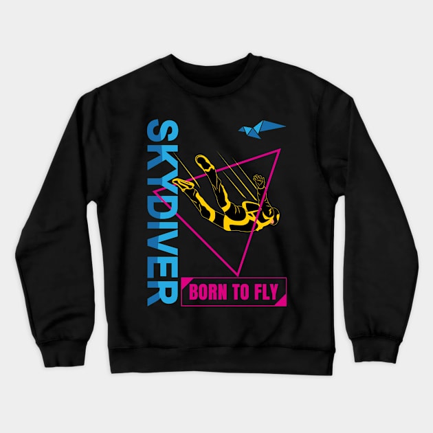 Skydiving Crewneck Sweatshirt by VISUALUV